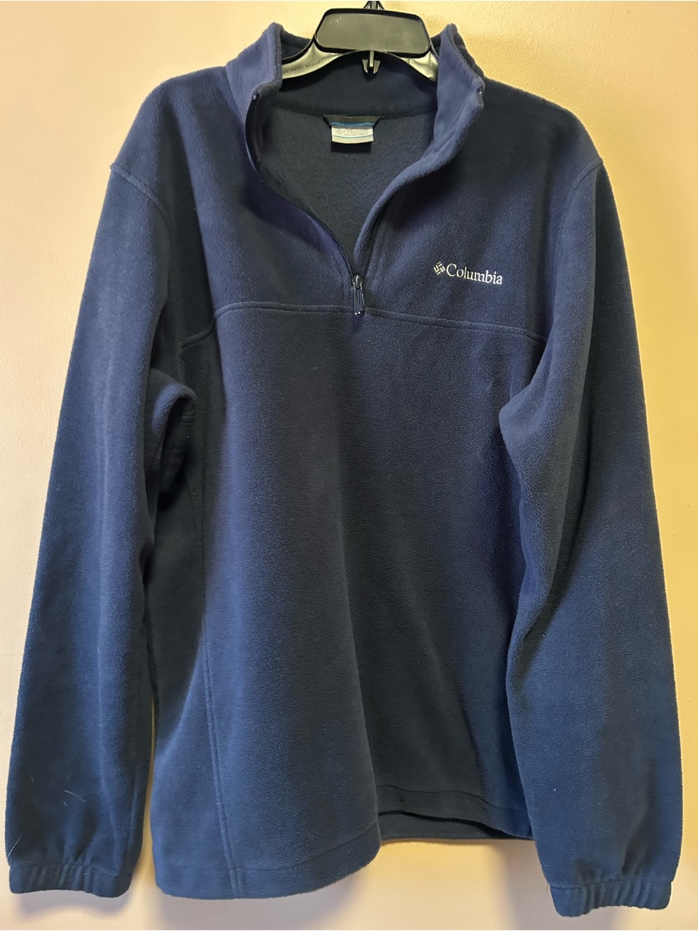 Columbia Navy Blue Quarter-Zip Fleece Pullover